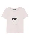 Karl Lagerfeld Choupette-print T-shirt In Pink