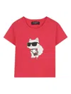 Karl Lagerfeld Choupette-print T-shirt In Red