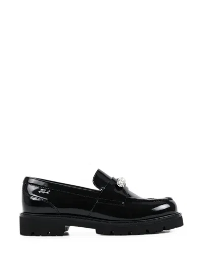 Karl Lagerfeld Chunky-sole Loafers In Black
