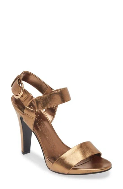 Karl Lagerfeld Cieone Ankle Strap Sandal In Gold
