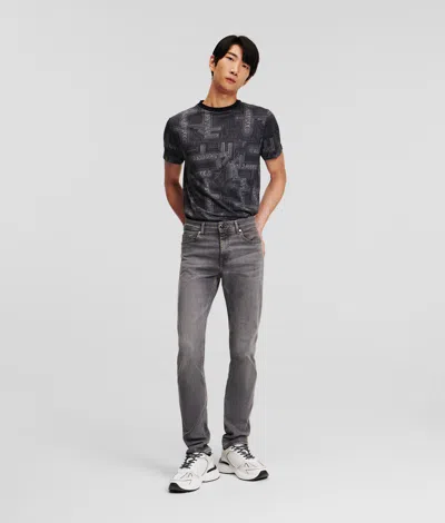 Karl Lagerfeld Classic Jeans In Gray