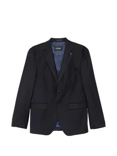 Karl Lagerfeld Clever Buttoned Blazer In Black