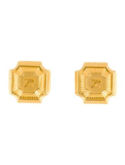 Pre-owned Karl Lagerfeld Clip-on Earrings In Multi