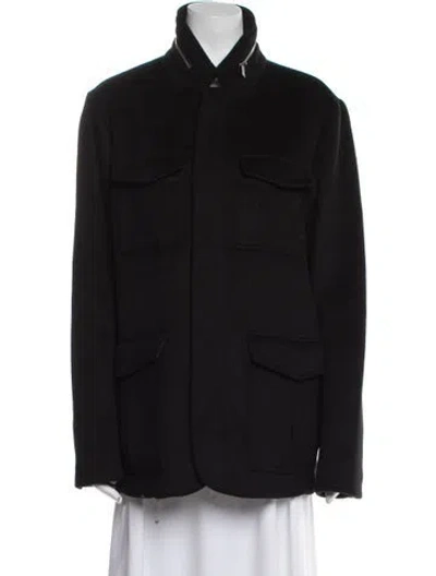 Pre-owned Karl Lagerfeld Coat In Black