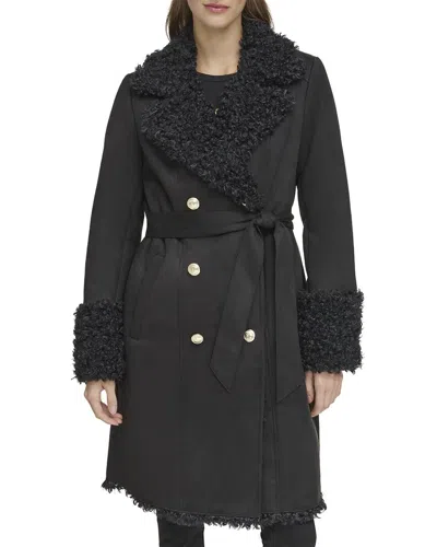 Karl Lagerfeld Coat In Black
