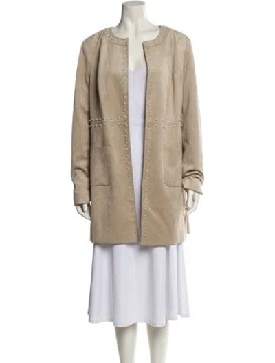Pre-owned Karl Lagerfeld Coat In Neutral