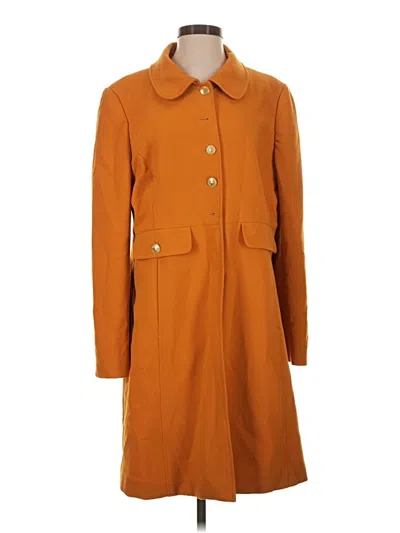 Pre-owned Karl Lagerfeld Coat In Orange