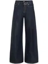 Karl Lagerfeld Coated Wide-leg Jeans In Schwarz