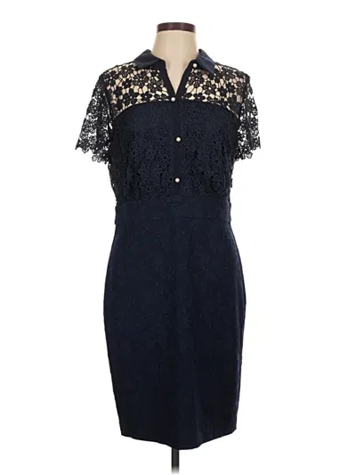 Pre-owned Karl Lagerfeld Cocktail Dress In Blue