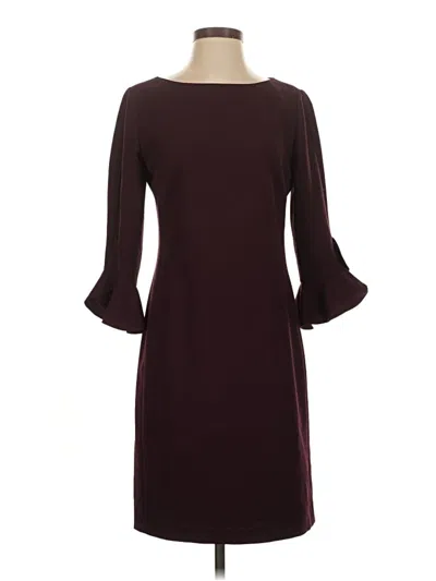 Pre-owned Karl Lagerfeld Cocktail Dress In Burgundy