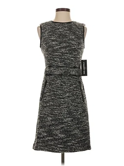 Pre-owned Karl Lagerfeld Cocktail Dress In Gray