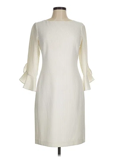 Pre-owned Karl Lagerfeld Cocktail Dress In Ivory