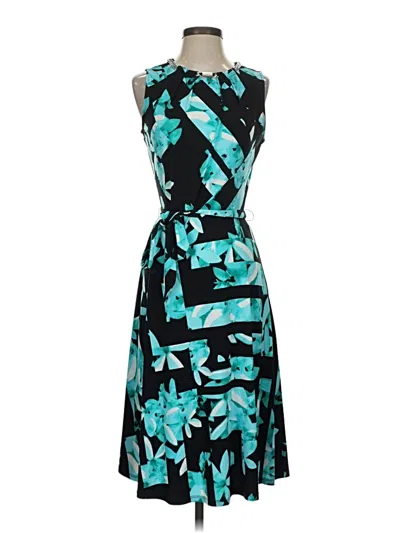Pre-owned Karl Lagerfeld Cocktail Dress In Teal