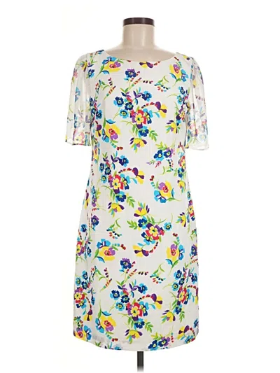 Pre-owned Karl Lagerfeld Cocktail Dress In White