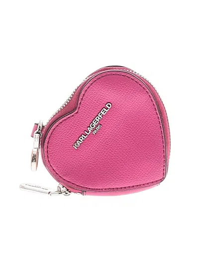 Pre-owned Karl Lagerfeld Coin Purse In Pink