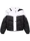 Karl Lagerfeld Colorblock Padded Jacket In White