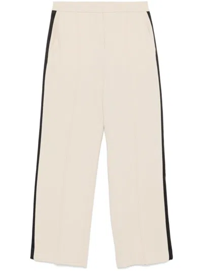 Karl Lagerfeld Colourblock Trousers In Neutrals