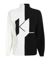Karl Lagerfeld Turtleneck Sweater In Black