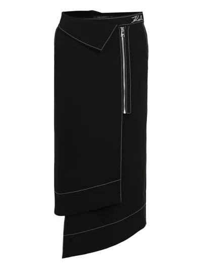 Karl Lagerfeld Asymmetrischer Rock