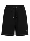 Karl Lagerfeld Contrast Stitch Shorts In 黑色