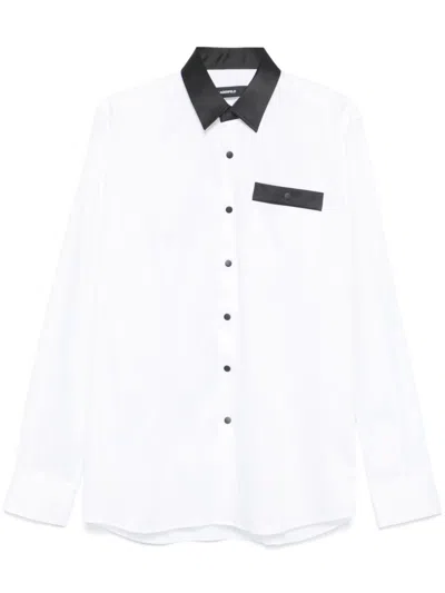 Karl Lagerfeld Contrasting-collar Shirt In White