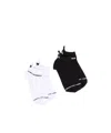 Karl Lagerfeld Contrasting Color Logo Socks Two-piece In Black