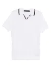 Karl Lagerfeld Contrasting-trim Polo Shirt In White