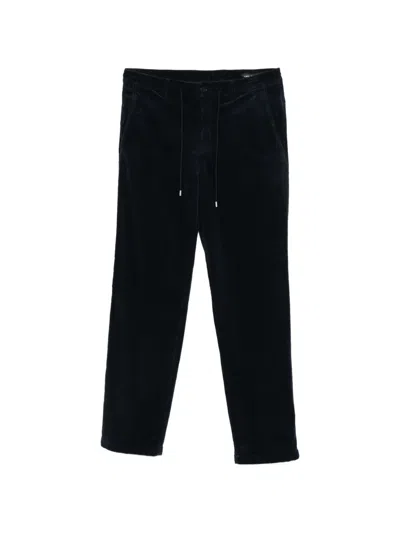 Karl Lagerfeld Corduroy Drawstring-waist Trousers In Black