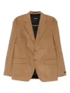 Karl Lagerfeld Corduroy Single-breasted Blazer In Brown