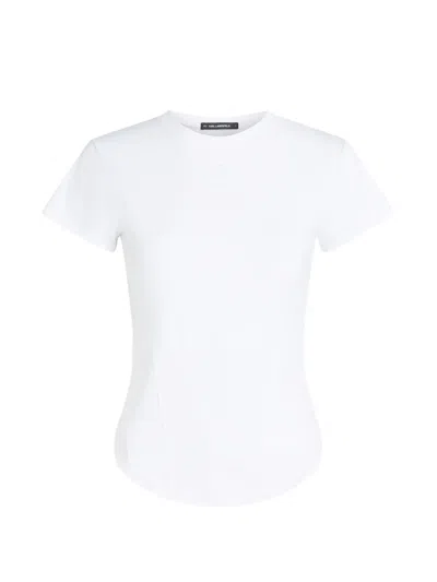 Karl Lagerfeld Corset-style T-shirt In White