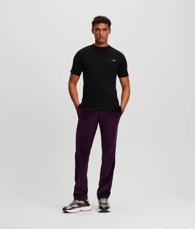 Karl Lagerfeld Cosmos Pants In Purple