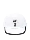 Karl Lagerfeld Cotton Cap In White