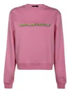 Karl Lagerfeld Woman Sweatshirt Pink Size S Organic Cotton In 粉色