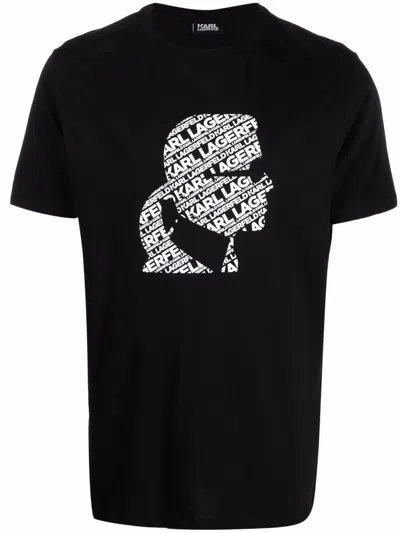 Karl Lagerfeld T-shirts And Polos Black