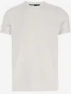 KARL LAGERFELD COTTON T-SHIRT WITH ALL-OVER LOGO