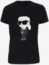 Karl Lagerfeld Graphic-print Short-sleeve T-shirt In Black