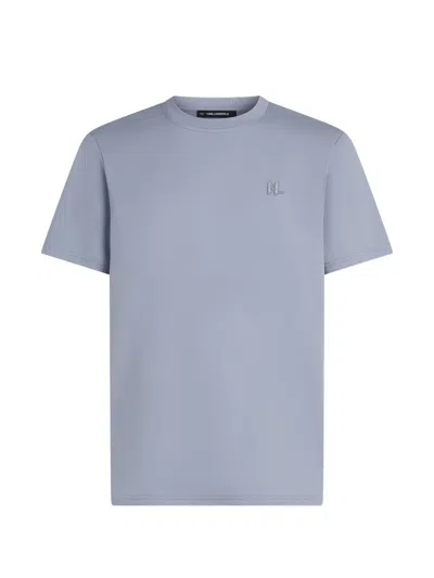 Karl Lagerfeld Monogram Regular T-shirt In Blue