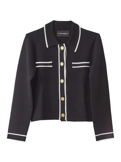 KARL LAGERFELD CÁRDIGAN - NEGRO
