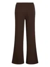 Karl Lagerfeld Crest-embroidered Trousers In Brown