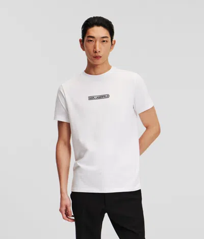 Karl Lagerfeld Crew-neck T-shirt In White