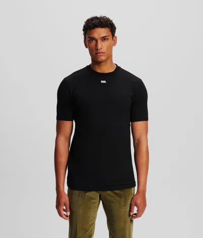 Karl Lagerfeld Crew-neck T-shirt In Black