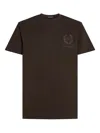 Karl Lagerfeld Crew-neck T-shirt In Brown