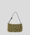 Karl Lagerfeld Crochet Beaded Shoulder Bag