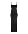 Karl Lagerfeld Crochet-knit Maxidress In Black