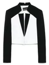 Karl Lagerfeld Cropped Blazer In White