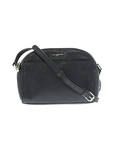 Pre-owned Karl Lagerfeld Crossbody Bag In Black