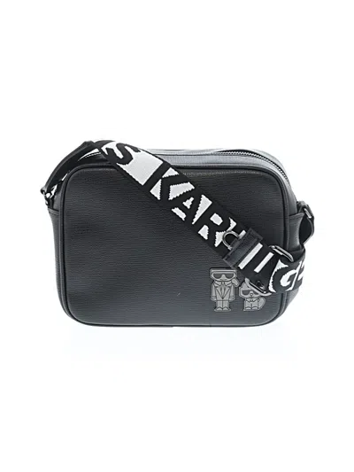Pre-owned Karl Lagerfeld Crossbody Bag In Black
