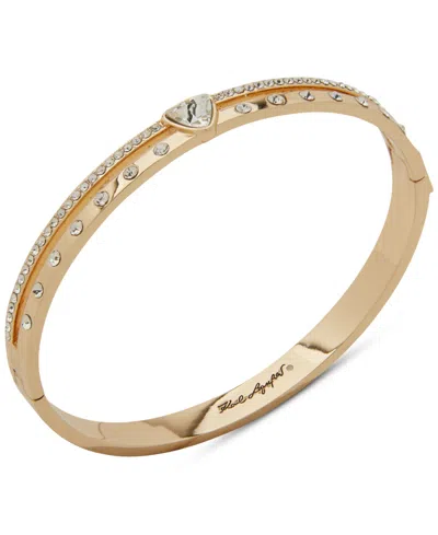 Karl Lagerfeld Crystal Double-row Bangle Bracelet In White
