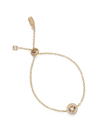 Karl Lagerfeld Crystal-embellished Bracelet In Gold