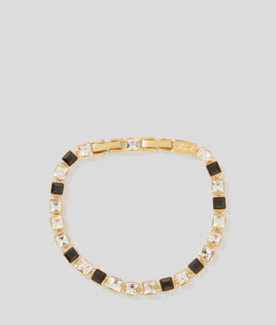 Karl Lagerfeld Crystals Bracelet In Gold